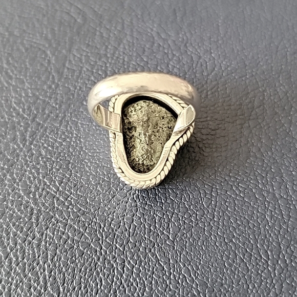 Blue Geode Sterling Silver Ring - Picture 2 of 5